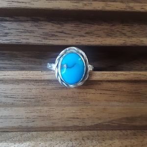 Egyptian Turquoise Sterling Silver Ring
